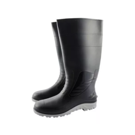 Bota de lluvia PVC industrial Ombú caña alta negra sin puntera